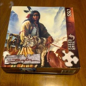 🧩 They Call Me Wolf Native American jigsaw puzzle COMPLETE